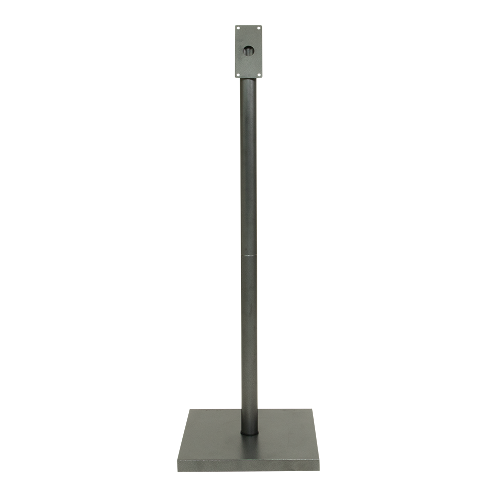 Stander til LED Lys-display stander, Securit, coated steel, 138x40x40 cm, rustfrit stål, sort, (1 stk.)