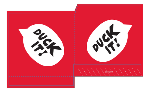 [3859184301] Duck It Burgerlomme, 15x16cm, 30gsm papir, 10 gsm PE, papir/PE, hvid, (1000 stk.)