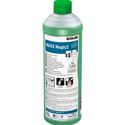 [13386] Grundrens, Ecolab MAXX Magic 2, 1 l, med farve og parfume, (1 stk.)