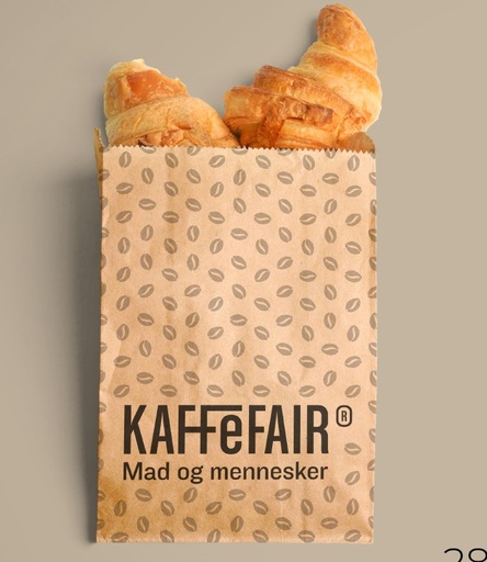 [37296961] Brødpose, "Kaffefair" design, 21x27,5cm, 30% farvedækning, 40 g/m², 500 stk.