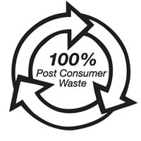 100% genanvendeligt materiale