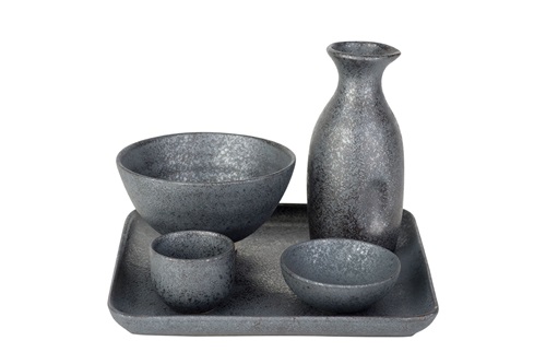 Små serveringsskåle, Ø7x2,7cm, porcelæn, mørk, MIKURA, (24 stk.)