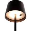 LED bordlampe, MONTE-CARLO, Securit, ledningsfri og genopladelig, sort, (1 stk.)