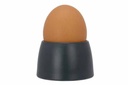 Æggebæger, sort, rund, Ø6x3,7cm, melamin, KUPO, (sæt á 4 stk.)