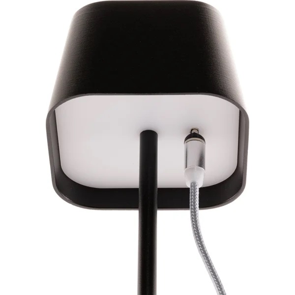 LED bordlampe, MALTA, Securit, ledningsfri og genopladelig, sort, (1 stk.)