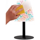 LED bordlampe, MIMI, Securit, ledningsfri og genopladelig, inkl. Kridtmarkere, sort/hvid, (1 stk.)