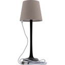 LED bordlampe, MILANO, Securit, ledningsfri og genopladelig, sort/grå-brun, (1 stk.)