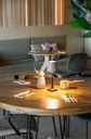 LED bordlampe, MILANO, Securit, ledningsfri og genopladelig, sort/grå-brun, (1 stk.)