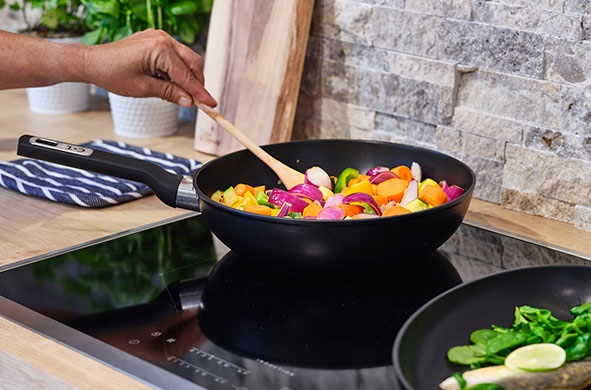 Stegepande, Ø28cm, non-stick, aluminium, alle varmeplader, (1 stk.)