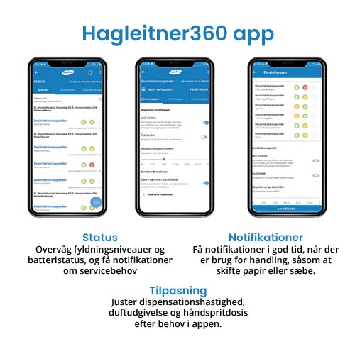 Dispenser til toiletpapir, GS-Tech by Hagleitner, til 2 ruller, hybrid, system, sort eller hvid (1 stk.)