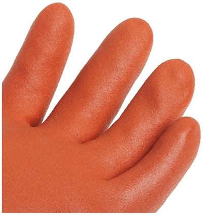 Kemikaliehandsker, Showa, 620, Rød, PVC, str M, (10 par)