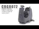 Gulvvaskemaskine, "Ride-on", Numatic CRG8072/120T, inkl. 2x PadLoc drivplader, (1 stk.)