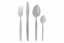 Bestikbakke med 200stk. bestik, grå, plastik/rustfri stål, (1 sæt)