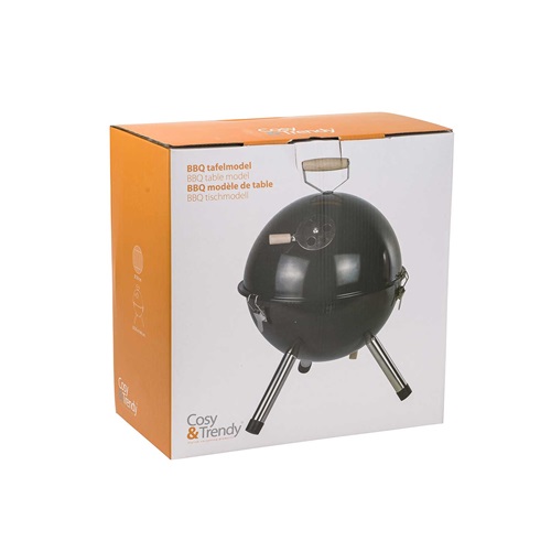 Lille kuglegrill, bordmodel, sort, Ø30x42cm, (1 stk.)