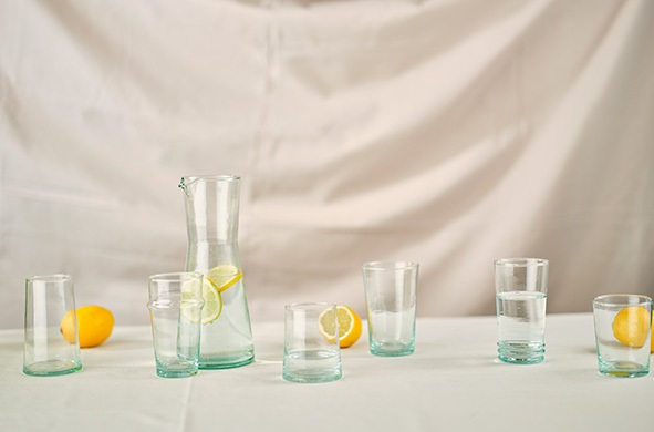 Drikkeglas, 30cl, Ø7x12cm, Reverre, Rustic, (4 stk.)