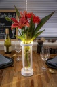 LED bordlampe/vase, FLORENCE, Securit, ledningsfri og genopladelig, hvid (1 stk.)
