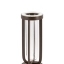 LED bordlampe/vase, FLORENCE, Securit, ledningsfri og genopladelig, brun (1 stk.)