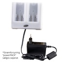 Oplader til 2 batterier, GS-Tech by Hagleitner, "powerSTATION", (1 stk.)
