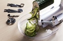 Spiralizer, multifunktionel, hvid, rustfrit stål, (1 stk.)