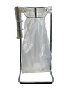 Affaldsstativ med rulleholder, 240L, metal, (1 stk.)
