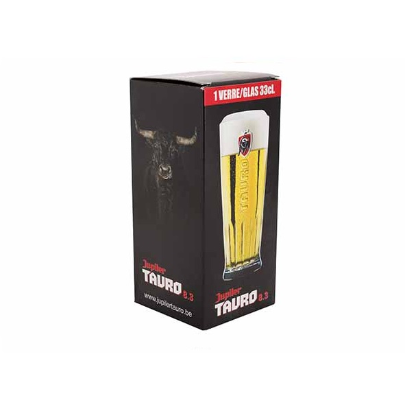 Ølglas, 33cl, Jupiler Tauro, (1 stk.)