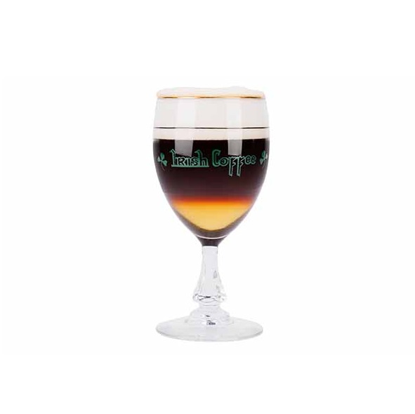 Irish coffee glas med guldkant, 24cl, (4 stk.)