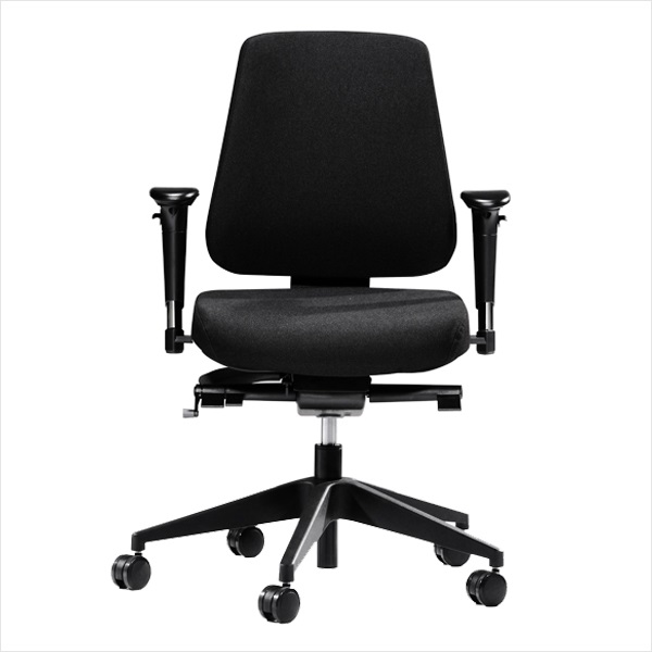 Ergonomisk kontorstol, Canadian Ergo 01, sort, (1 stk.)
