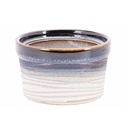 Ramekin, Ø7x4,3cm, hvid/blå, NORA, (12 stk.)