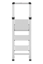 Trappestige, 3-trin, aluminium, (1 stk.)