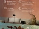 LED lamper til parasol COPENHAGEN, Securit, ledningsfri og genopladelig, brun, (3 stk.)