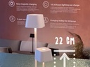 LED bordlampe, MALTA, Securit, ledningsfri og genopladelig, hvid, (1 stk.)