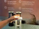 LED bordlampe/vase, FLORENCE, Securit, ledningsfri og genopladelig, hvid (1 stk.)