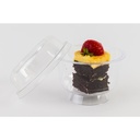 Dessertbæger på fod, u. låg, 6cm, Ø9,5cm, 200 ml/220 ml, klar, PS, (600 stk.)