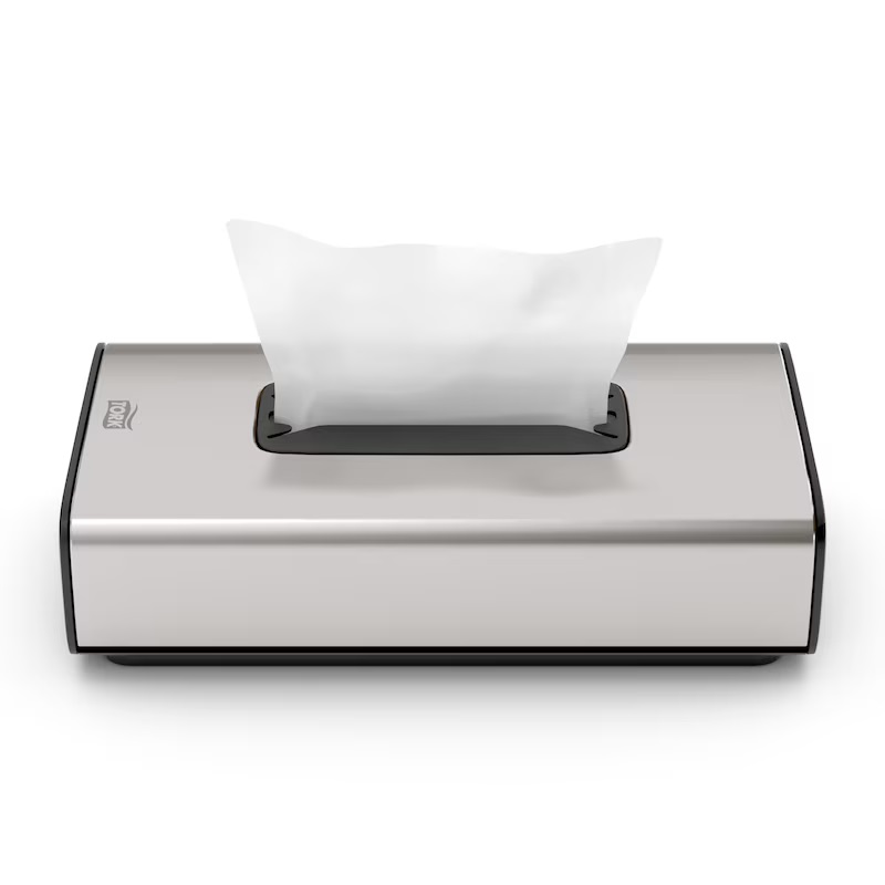 Dispenser til ansigtsservietter, metal, rustfrit stål, F1, Tork, 460013, (1 stk.)