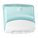 Dispenser, Top-Pack, hvid/Turkis, W4, 654000, Tork, (1 stk.)