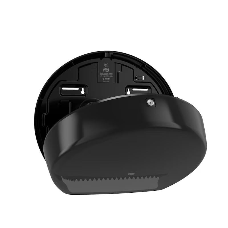 Papirdispenser til Jumbo toiletpapir, Sort, T1, 554008, Tork, (1 stk.)
