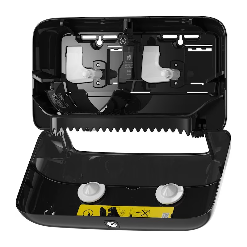 Papirdispenser til toiletpapir, Coreless/Uden Hylse, Mid-Size, sort, T7, 558048, Tork, (1 stk.)