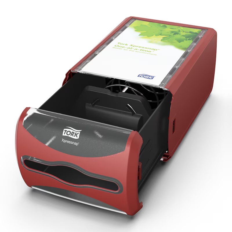 Servietdispenser, Xpressnap, liggende, rød, N4, 272512, Tork, (1 stk.)