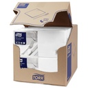 Frokostserviet, blød, hvid, 3-Lags, 33x33Cm, Advanced, 477414, Tork, (1500 Stk.)