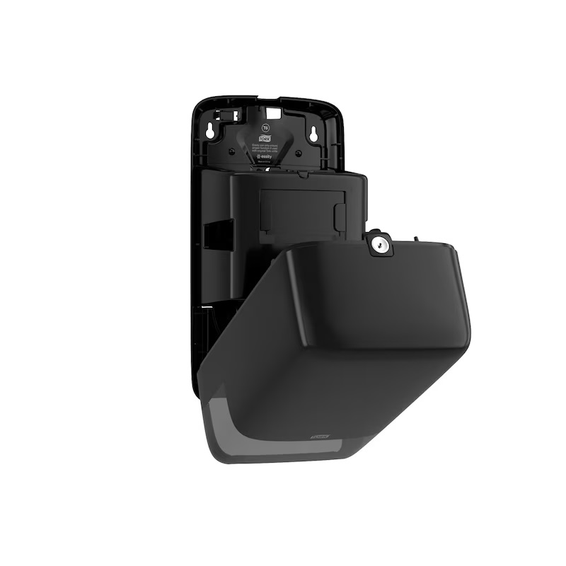 Papirdispenser til toiletpapir, Mid-Size, Twin, sort, T6, 557508, Tork, (1 stk.)