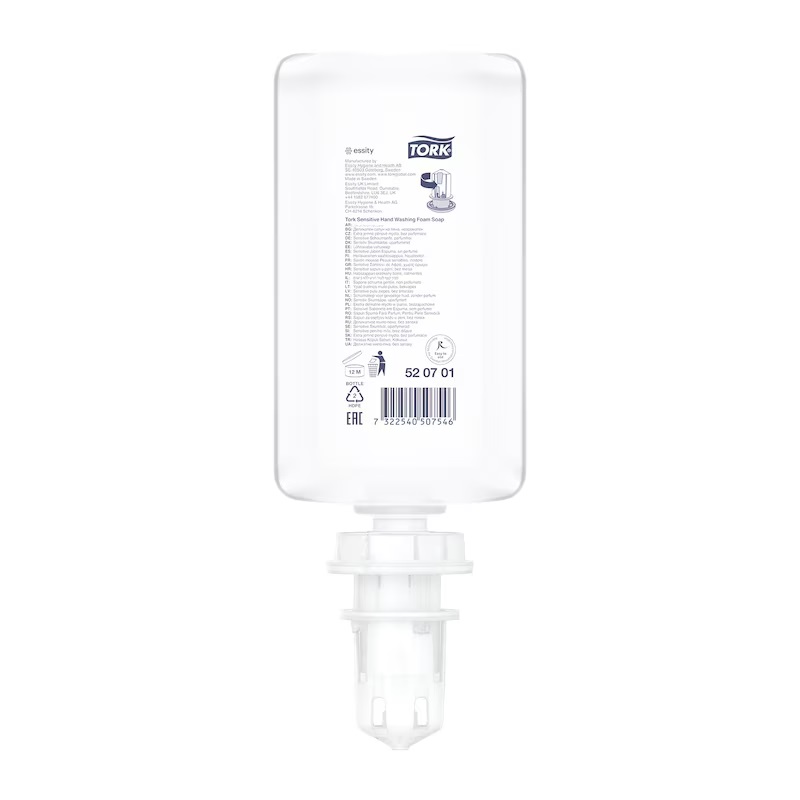 Skumsæbe, Premium, Sensitiv, uden Parfume, 1L, S4, 520701, Tork, (1 stk.)