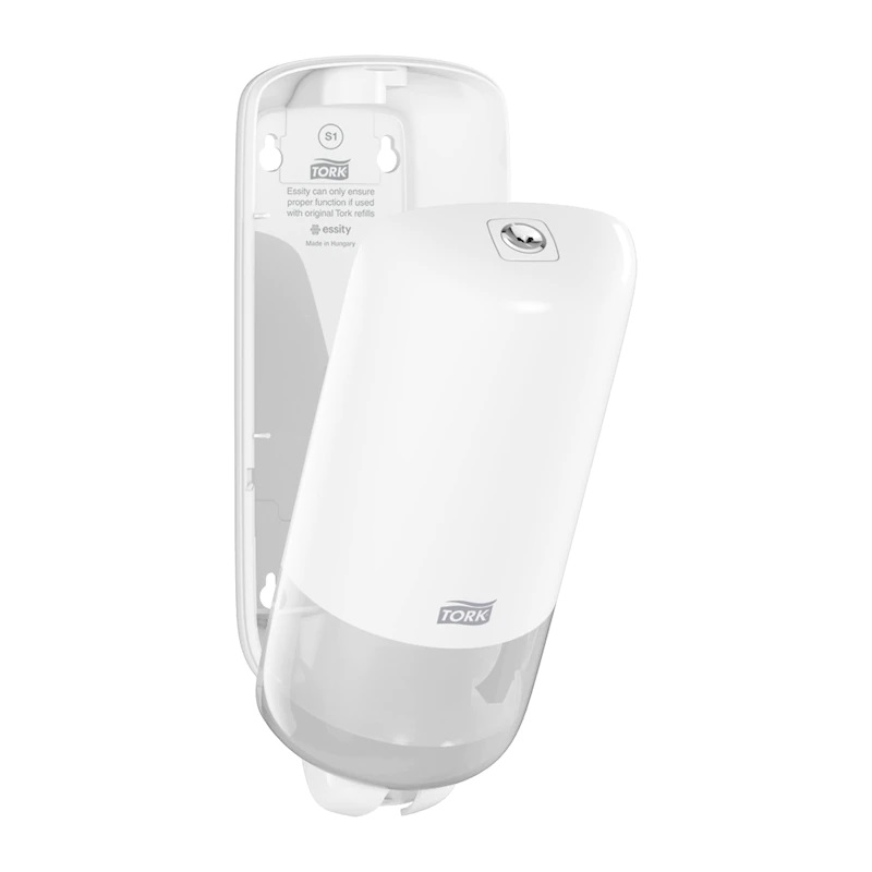 Sprit- & sæbedispenser, 1000ml, S1, hvid, 560000, Tork, (1 stk.)