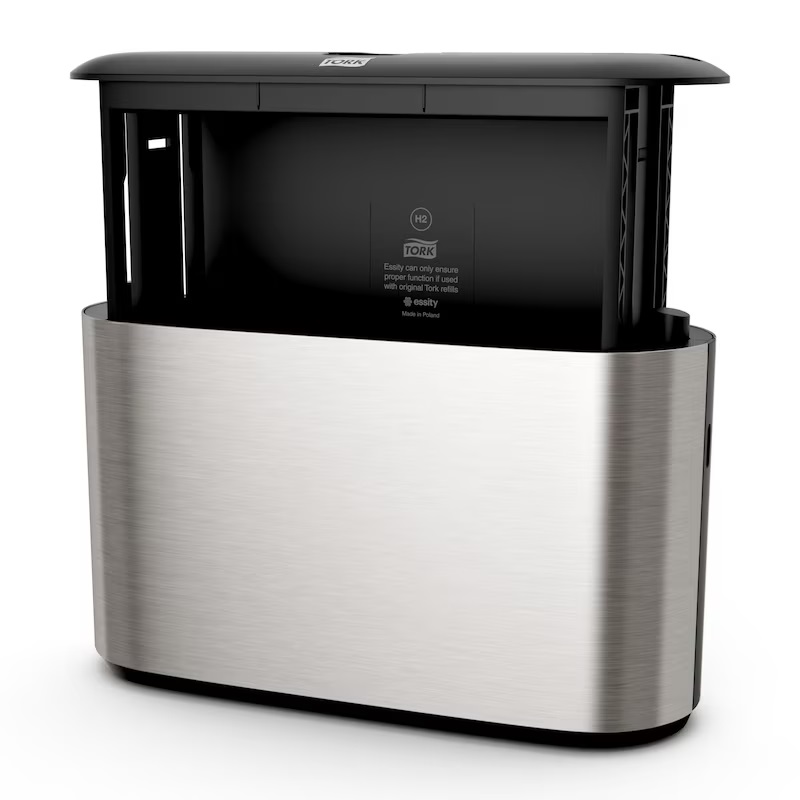 Papirdispenser til håndklædeark, Xpress, fristående, Multifold, rustfri, H2, 460005, Tork, (1 stk.)