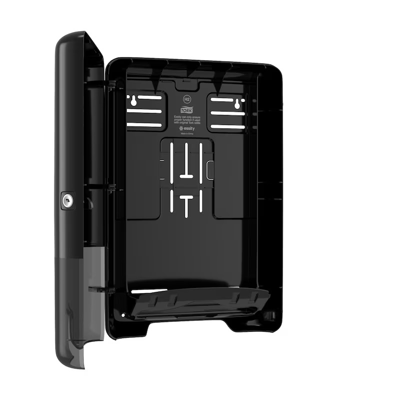Papirdispenser til håndklædeark, Xpress, Multifold, sort, H2, 552008, Tork, (1 stk.)