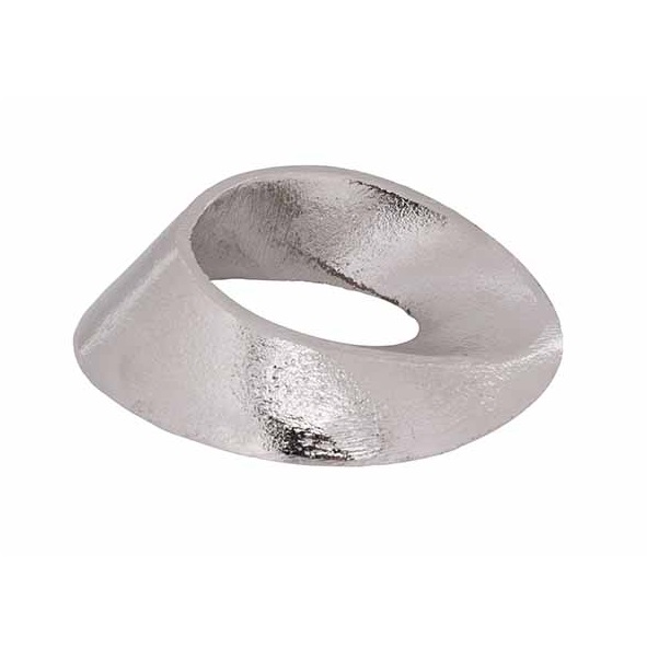 Servietring, oval, sølv, nikkel, (sæt á 4 stk.)