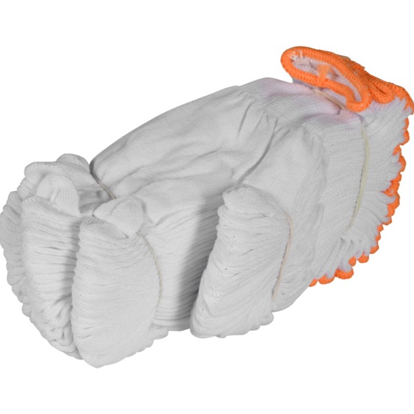 Tekstil handske, ABENA, 8, hvid, bomuld,  inderhandske, (12 stk.)