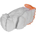 Tekstil handske, ABENA, 8, hvid, bomuld,  inderhandske, (12 stk.)