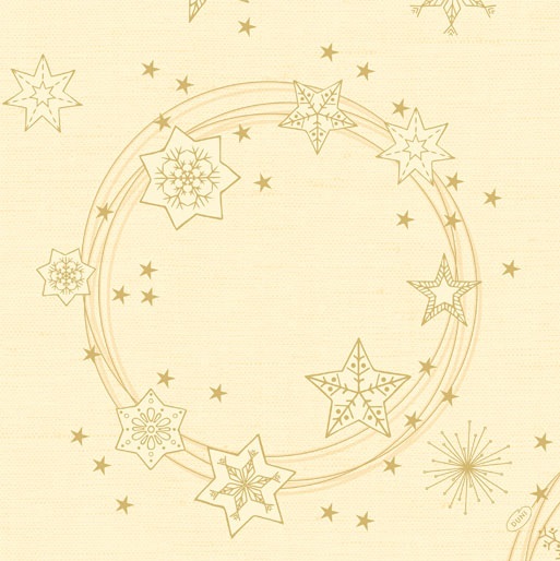 Middagsserviet, 40x40cm, Dunisoft, "Star Shine Cream", Duni, (360 stk.)