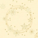 Middagsserviet, 40x40cm, Dunisoft, "Star Shine Cream", Duni, (360 stk.)