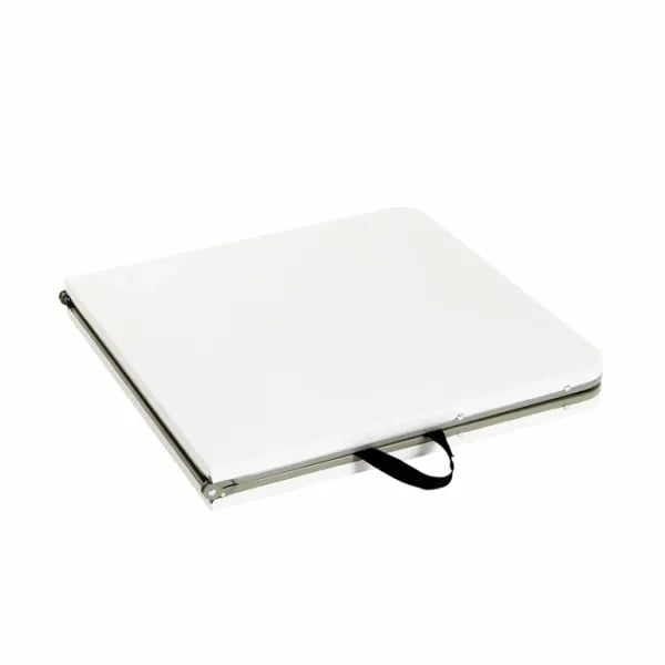 Markedsbord, salgsbord, sammenklappeligt, 60x122 cm, hvid med gråt stel, (4 stk.)
